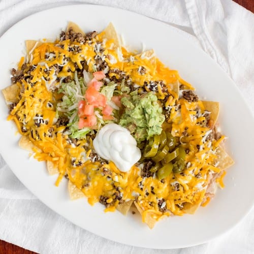 Veggie Nachos.
