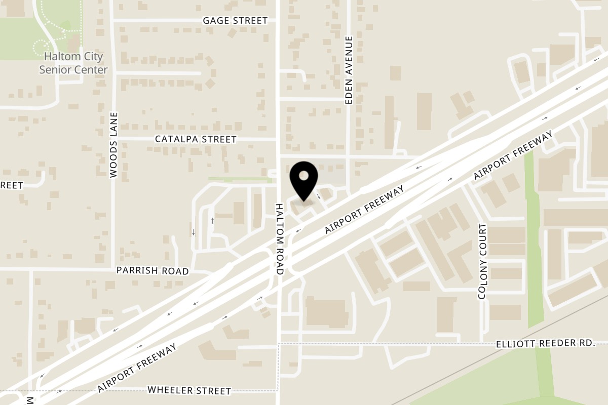 Map showing the location of Taqueria Taxco Haltom City on 5101 Airport Fwy in Haltom City